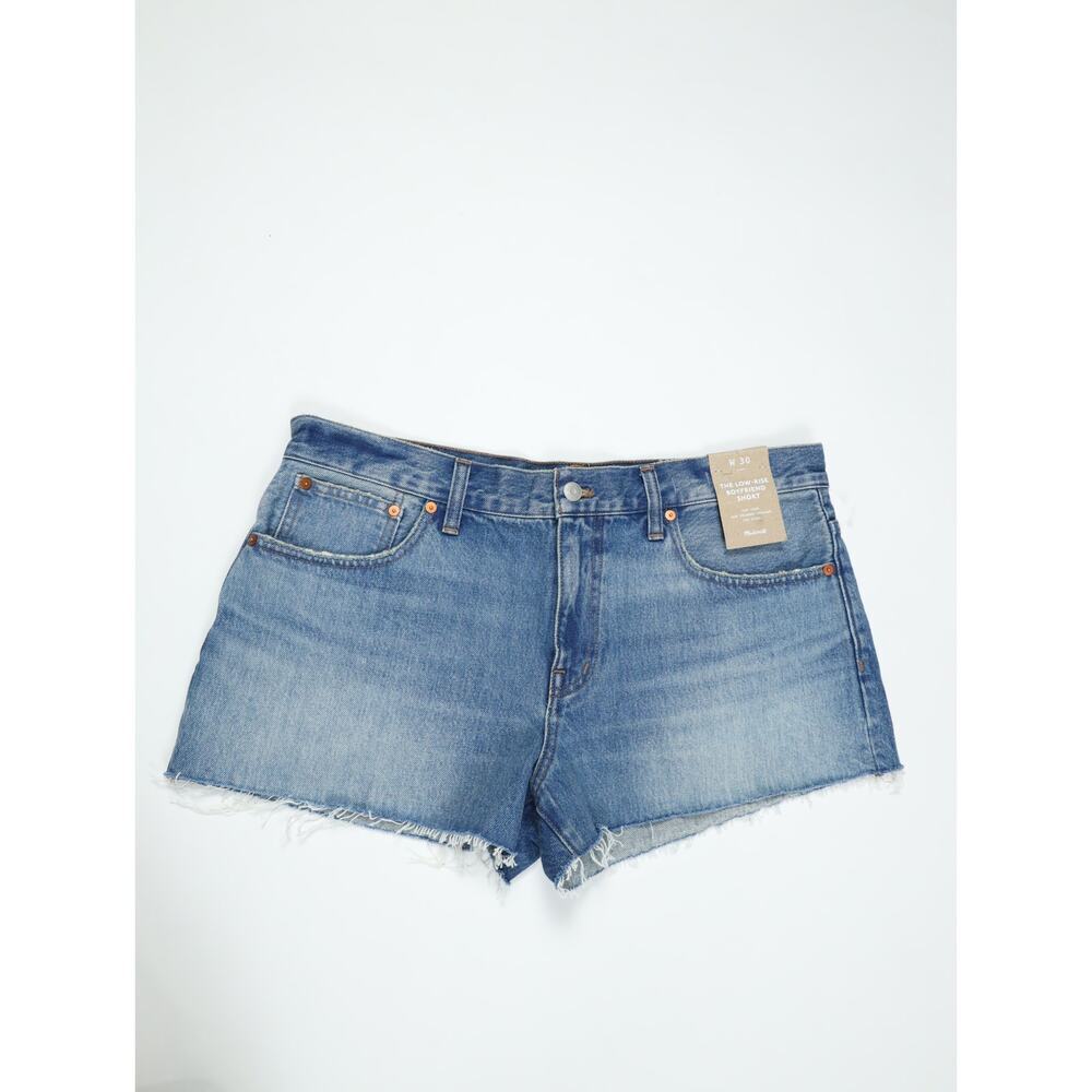 Madewell The Low-Rise Boyfriend Denim Shorts NWT 30 Frayed Coastal Minimalist - Picture 4 of 14